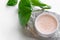 Organic mineral face powder, alternative makeup product