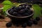 Organic mulberry. Generate Ai