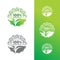 Organic Natural Badge Label Seal Sticker Logo