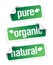 Organic and natural stickers.