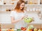 Organic nutrition health care female eating habit