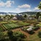 Organic Oasis: A Sustainable Farm Bursting with Life