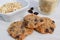 Organic oatmeal quinoa raisin cookies