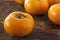 Organic Orange Persimmon Fruit