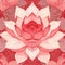 Organic pattern inspired by the radiant symmetry of a blooming lotus flower. AI Generated