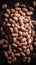 Organic Pinto Beans Legumes Vertical Background.
