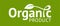 Organic product logo with leaf