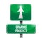 organic product road sign illustration design