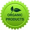 Organic products stamp seal badge