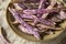 Organic Purple Dragon Tongue Beans