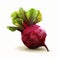 Organic Sculpting: Polygonal Design Illustration Of A Red Beet