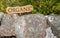 Organic sign on Isle of Iona,near Mull, Argyll and Bute,Scotland,UK.