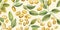 Organic Soybeans Legumes Horizontal Watercolor Illustration.