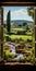 Organic Stone Carvings: A Romantic Window View Of Tuscany\\\'s Borgo Pignano