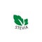 Organic sweetener green symbol of stevia or sweet grass logo