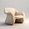 Organic Texture Lounge Chair: 3d Model Inspired By Paul Barson And Alexander Archipenko