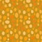 Organic textured random orange and yellow stones and circles  in a seamless pattern tile