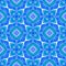 Organic tile. Blue radiant boho chic summer