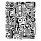 Organic Vector Art Bold Patterns And Robotic Motifs In Black And White