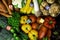 organic vegetables rich in vitamin as A, B, C, D, P, E