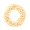 Organic watermelon seed Citrullus lanatus in Ring Shape. Letter O for Omega-3.