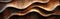 Organic Wood Waves Texture: Closeup of Brown Waving Wall Art for Abstract Background or Banner Design