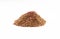 Organic zaatar mIddle eastern spices on white background