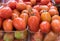 Organics tomatoes at farmers market