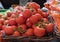 Organics tomatoes at farmers market