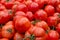 Organics tomatoes at farmers market. Jerusalem
