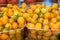 Organics yellow orange cherry tomatoes sold at city market