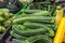 Organics zucchini at the farmers market