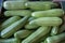 Organics zucchini sold on farmers market