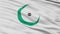 Organisation Of Islamic Cooperation Flag Closeup Seamless Loop