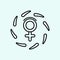 organization, venus, protest icon. Element of Feminism for mobile concept and web apps icon. Outline, thin line icon for website