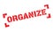 Organize rubber stamp