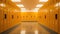 Organized cabinet corridor in a school or office facility