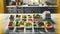 Organized Meal Prep with Fresh Fruits and Vegetables in a Modern Kitchen