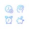 Organizing time wisely pixel perfect gradient linear vector icons set