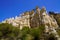 Orgues Ille sur Tet limestone chimneys stones site Languedoc Roussillon in France