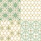 Oriental arabic seamless pattern. Traditional Arabic Islamic background decorative design.