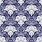 Oriental Chinese botanical flower graphic design for motif in Porcelain style seamless pattern