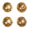 Oriental decorative golden balls