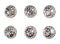 Oriental decorative silver balls