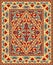 Oriental floral carpet