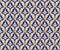 Oriental floral tile ornament. Abstrcat geometric retro seamless pattern. Asian native ornamental backdrop