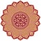Oriental Flower Swastika Composition