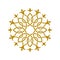 Oriental geometric design arabic pattern logo