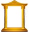 Oriental gold frame
