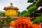 The oriental gold pavilion pagoda in Hong Kong